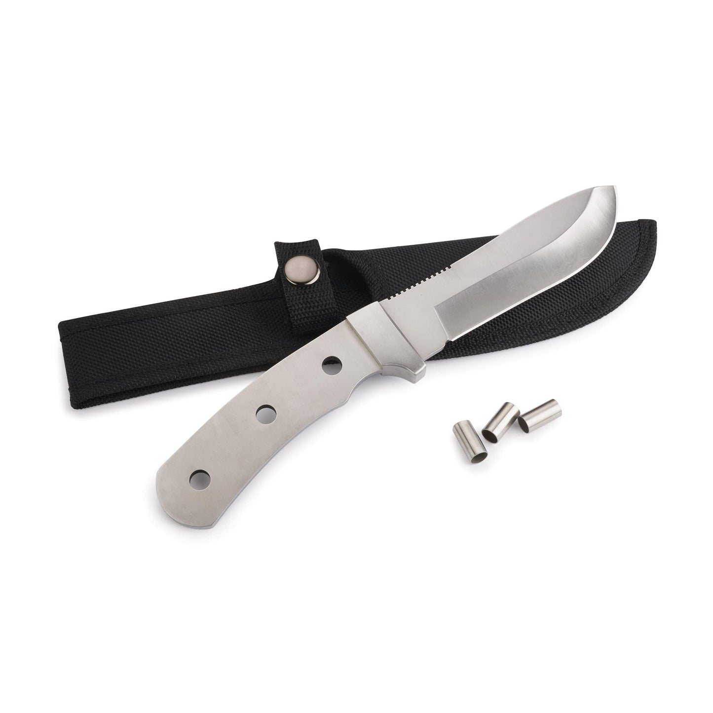 Modified Fixed Blade Trailing Point Skinner Knife for Hunting and Fishing - 9-1/8" - Unfinished Kit alt 0