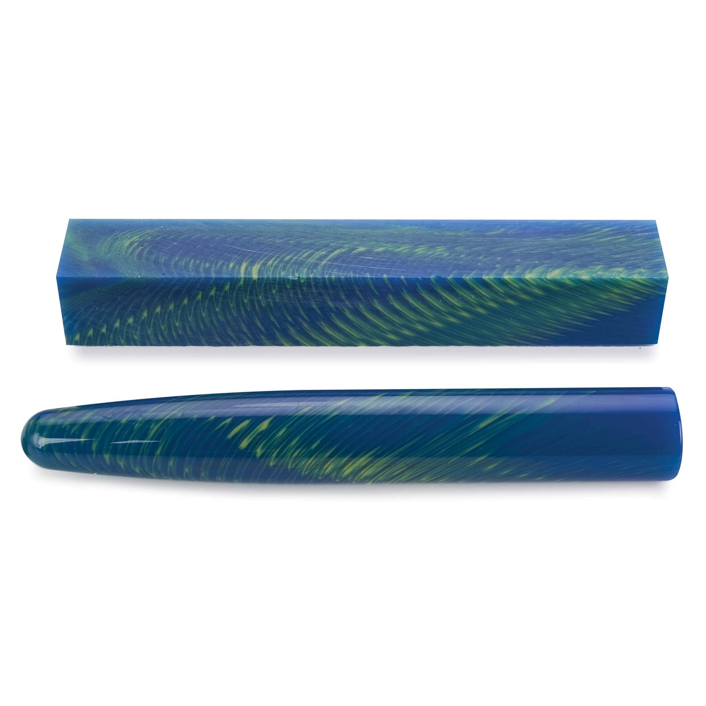 Poly Resin Pen Blank - 3/4" x 3/4" x 5" - Fog alt 0