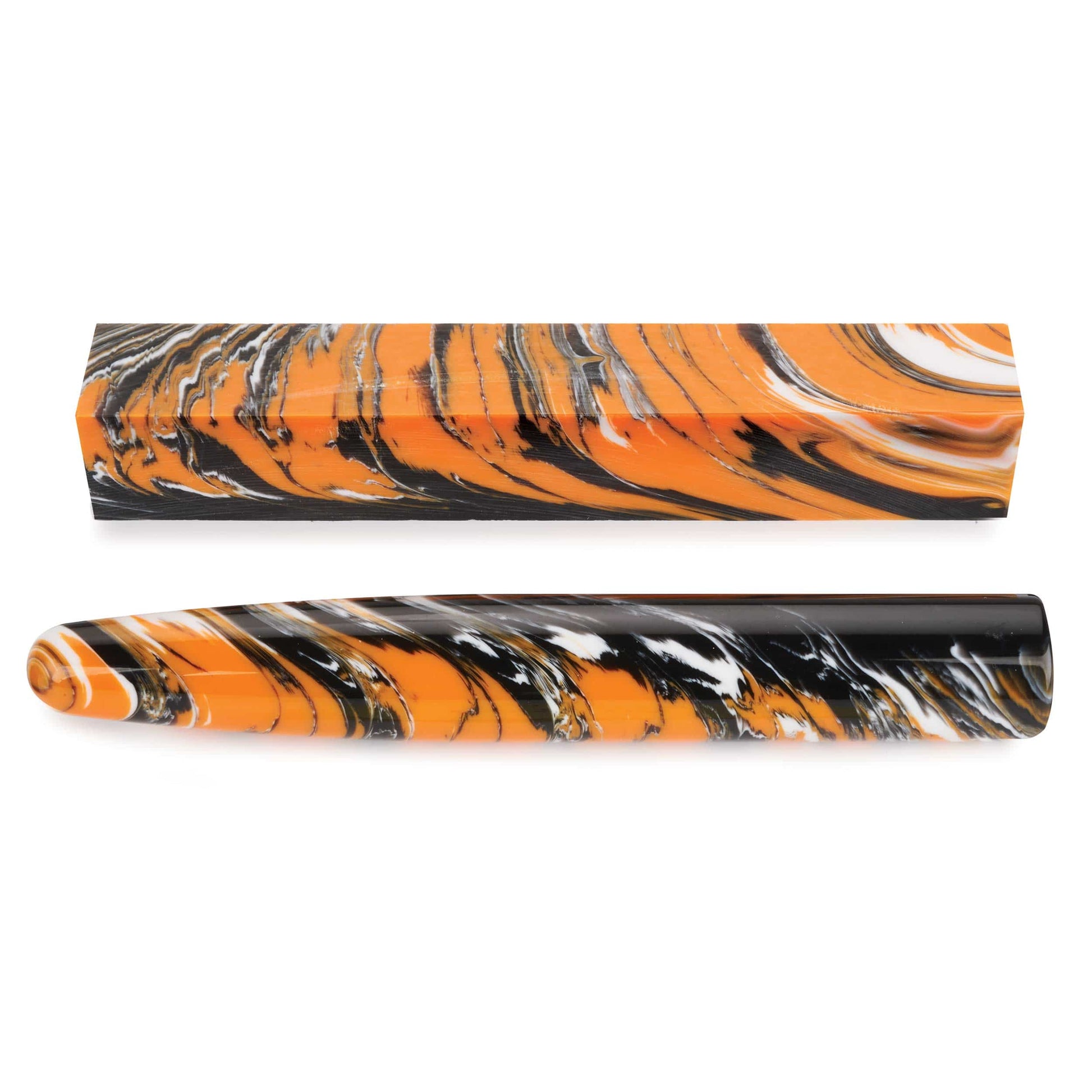 Acrylic Poly Resin Pen Blank Angry Tiger alt 0