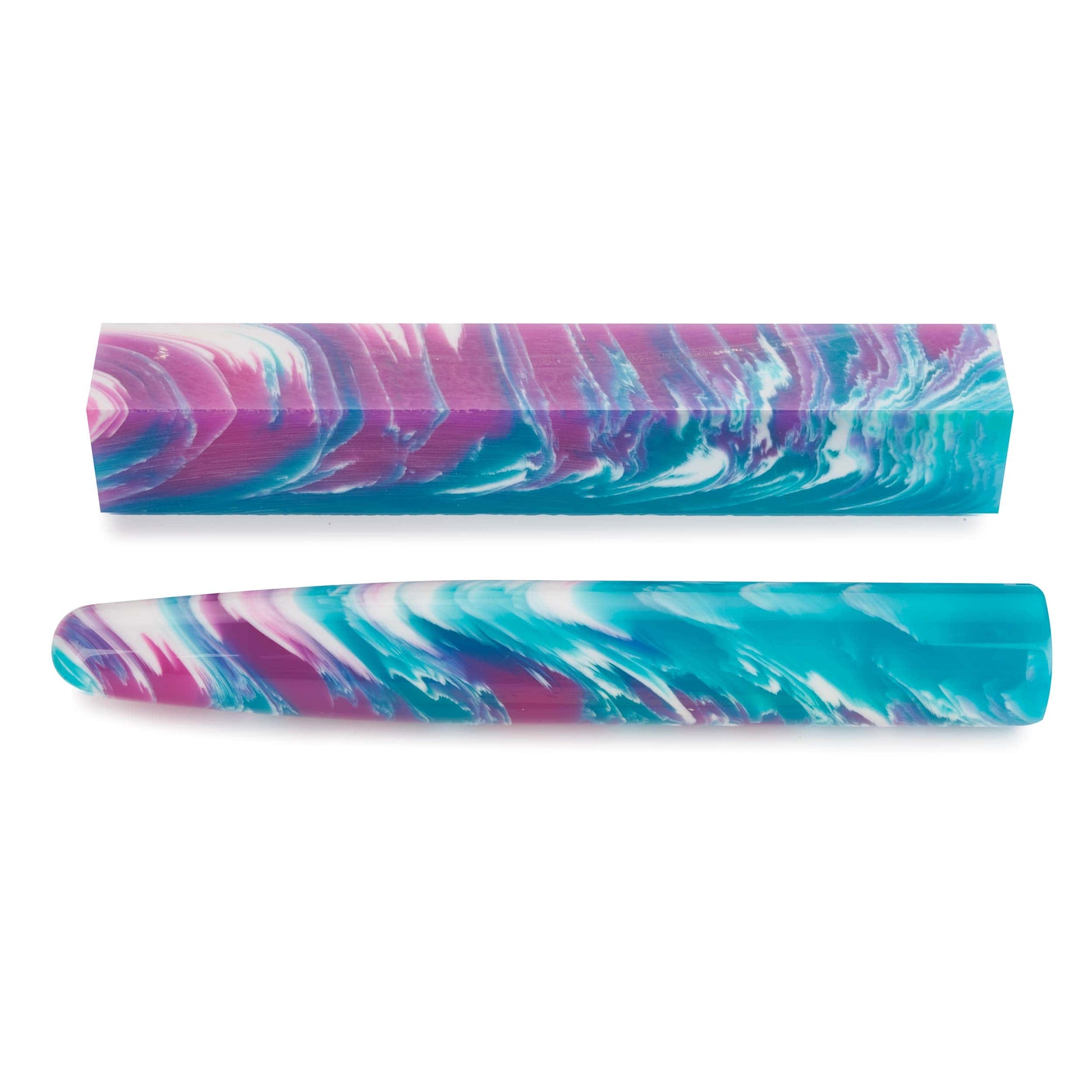 Acrylic Poly Resin Pen Blank Melting Crayons alt 0