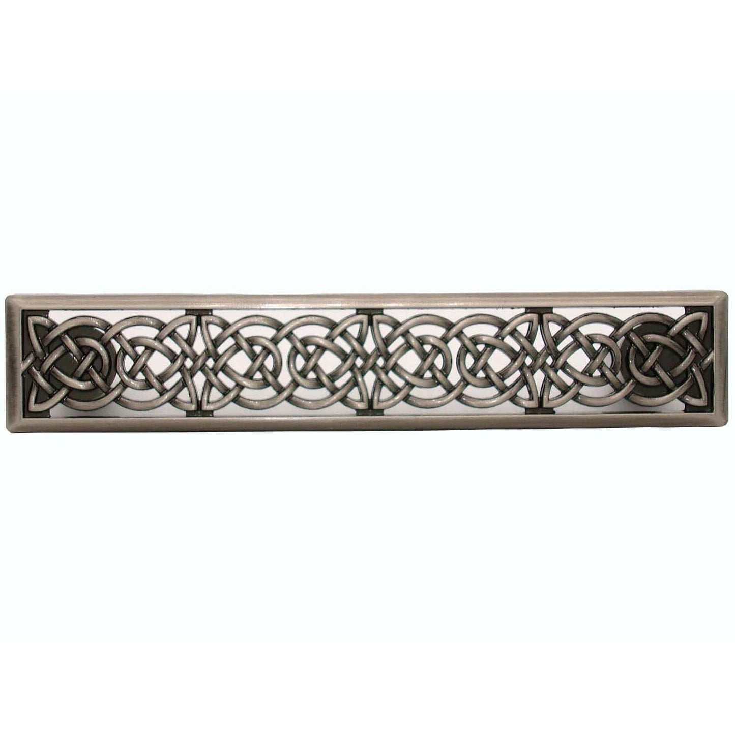Small Celtic Style Pull, Satin Nickel Oxide alt 0