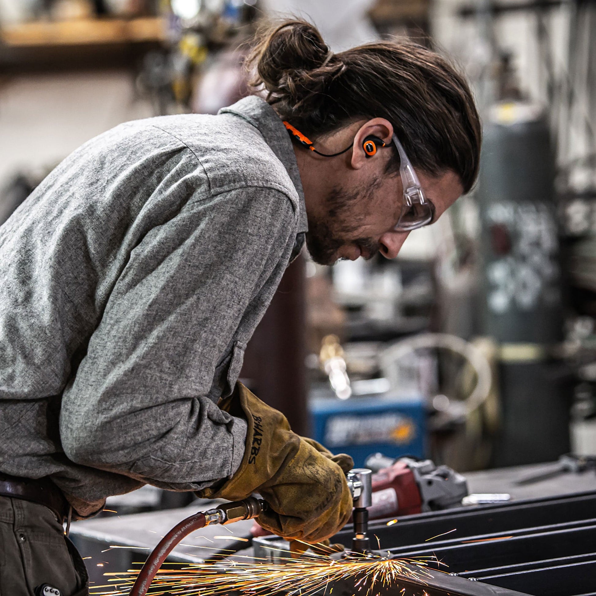 PRO 2.0 Bluetooth Noise-Isolating Safety Earbuds - Orange/Black alt 0