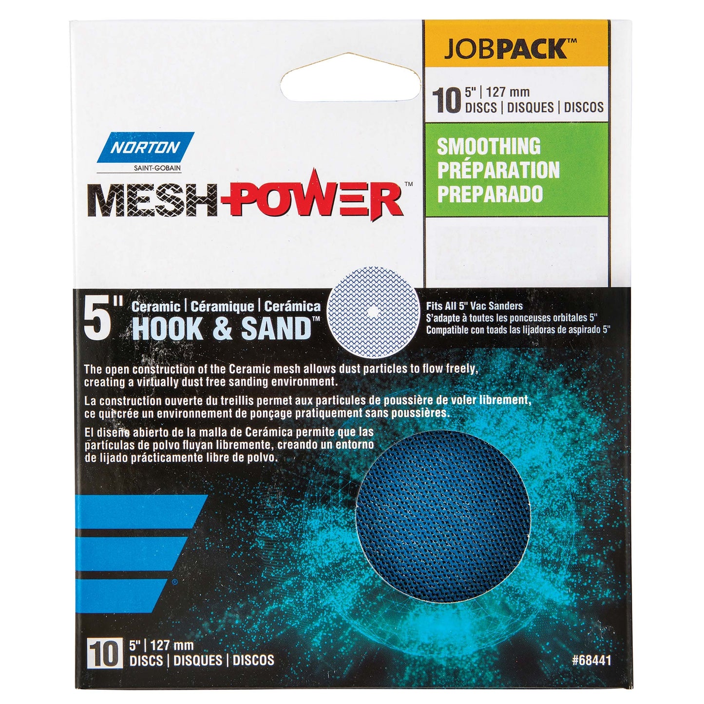 5" MeshPower Ceramic Disc 120G (10pk) alt 1