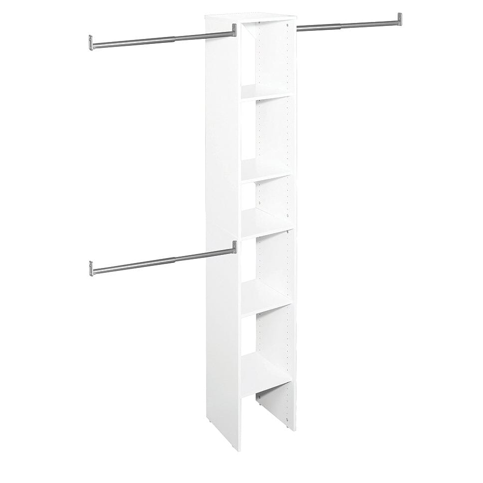 SuiteSymphony 12" W Starter Closet Tower Kit, Pure White alt 0