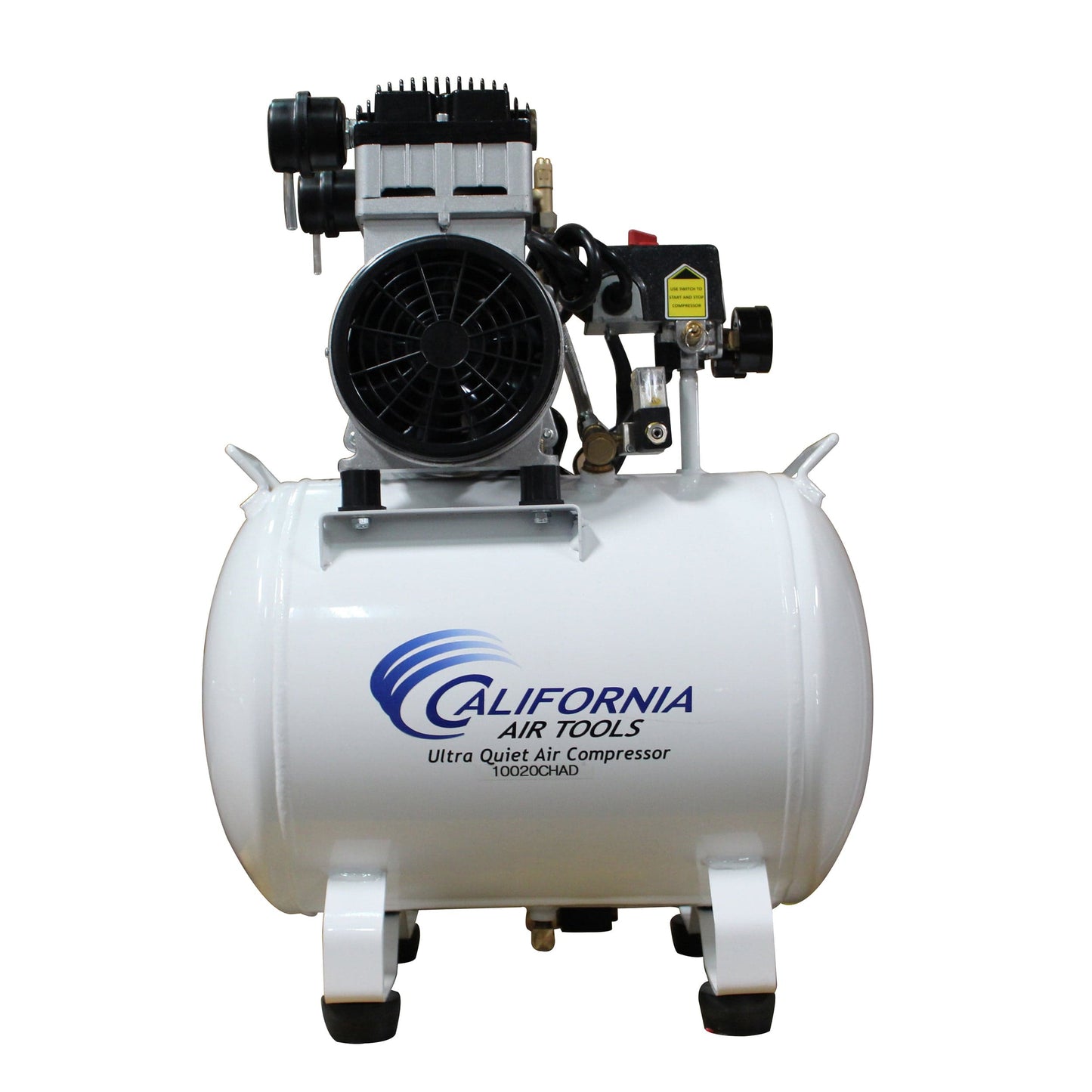 2HP 220V 10 Gallon Oil-Free Steel Tank Air Compressor with Auto Drain Valve alt 0