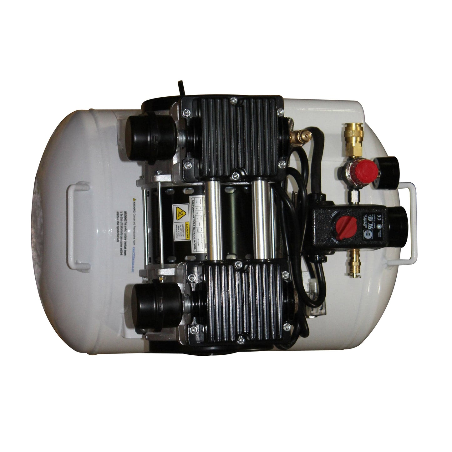 2HP 220V 10 Gallon Oil-Free Steel Tank Air Compressor with Auto Drain Valve alt 0