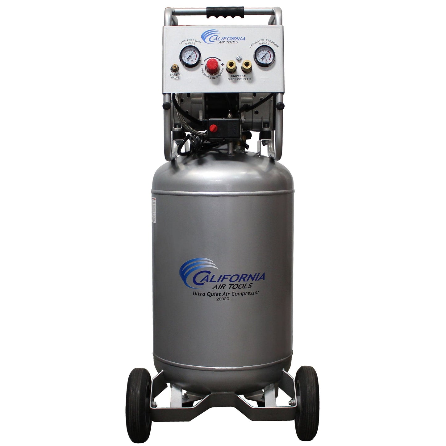 2HP 220V 20 Gallon Oil-Free Steel Tank Air Compressor alt 0