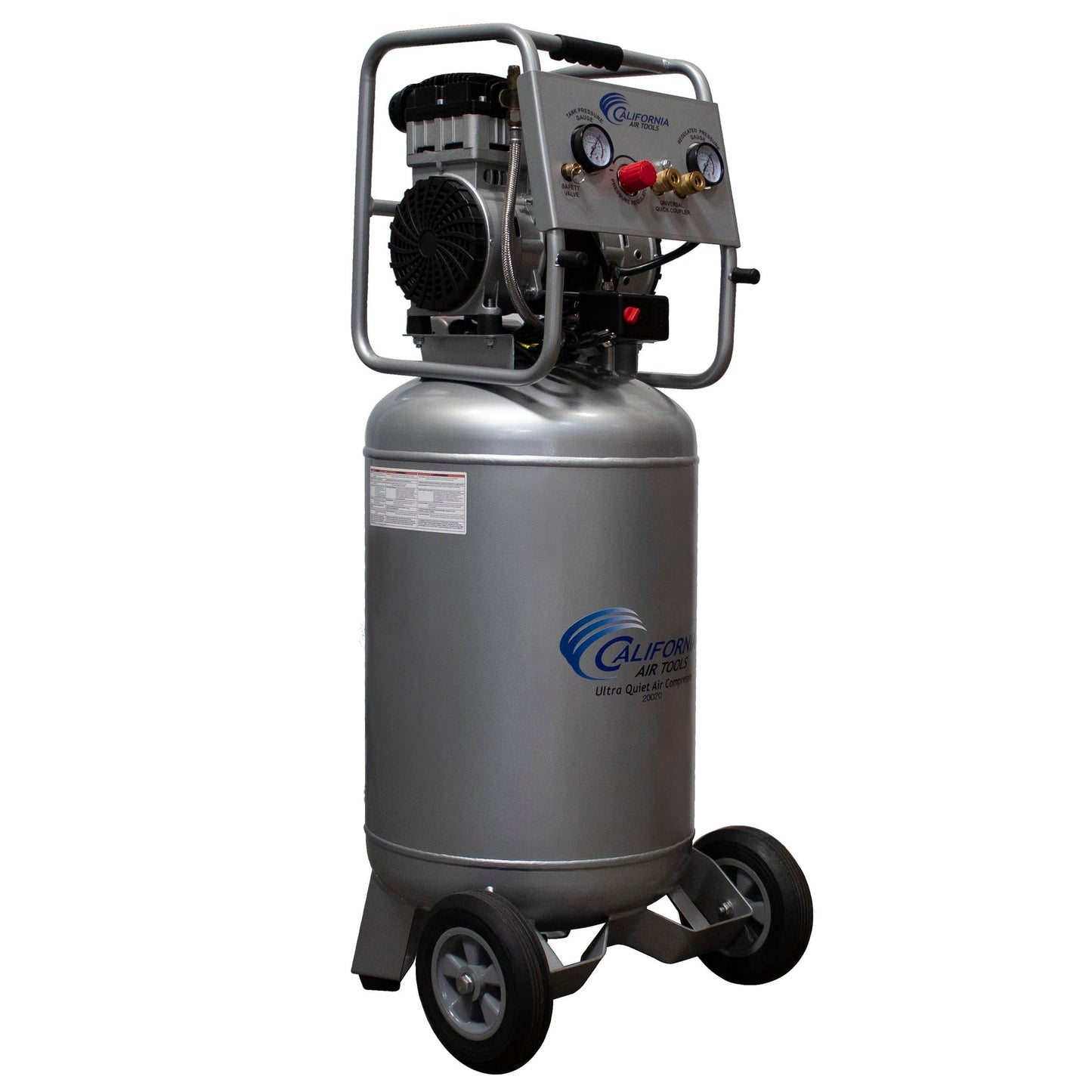 2HP 220V 20 Gallon Oil-Free Steel Tank Air Compressor alt 0