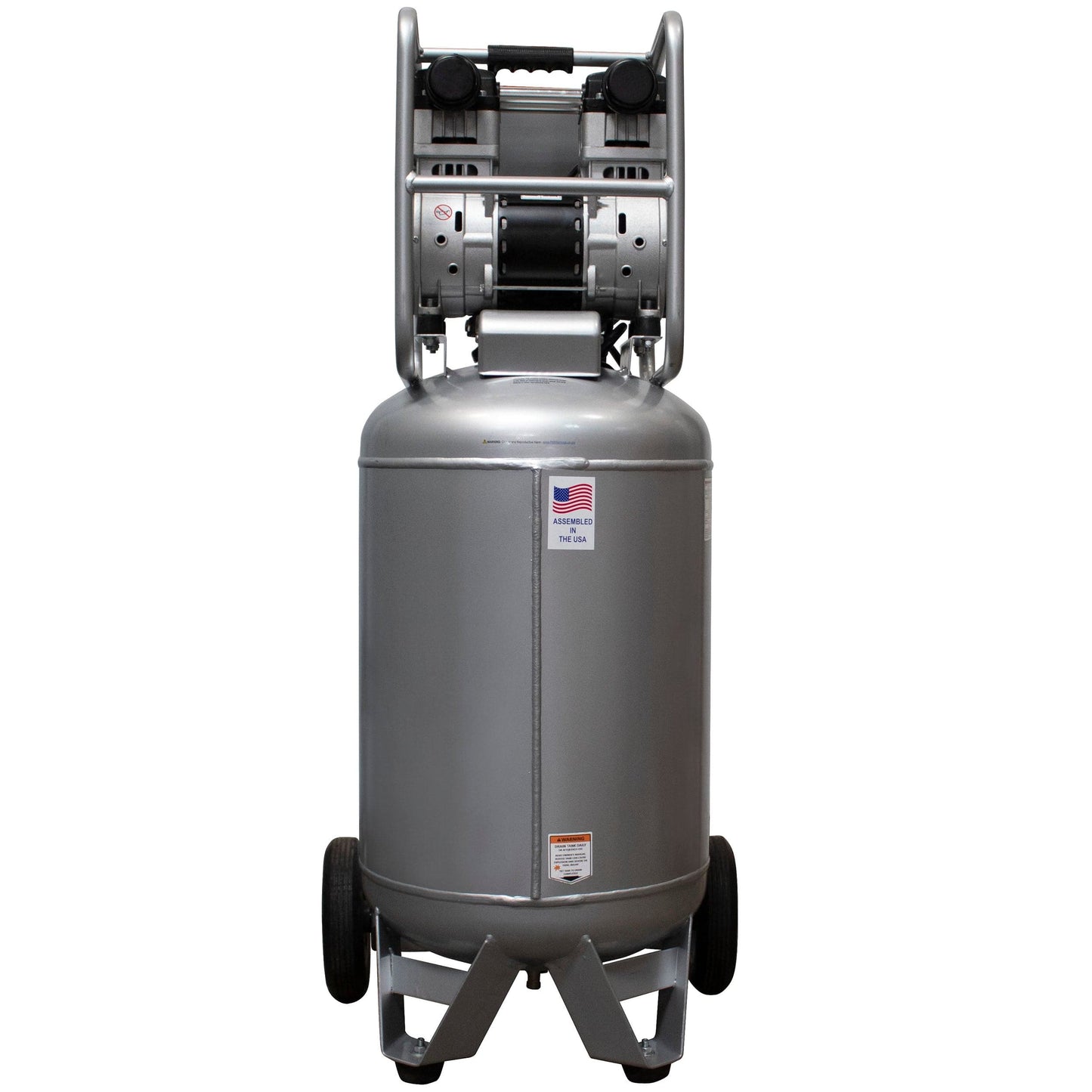 2HP 220V 20 Gallon Oil-Free Steel Tank Air Compressor alt 0