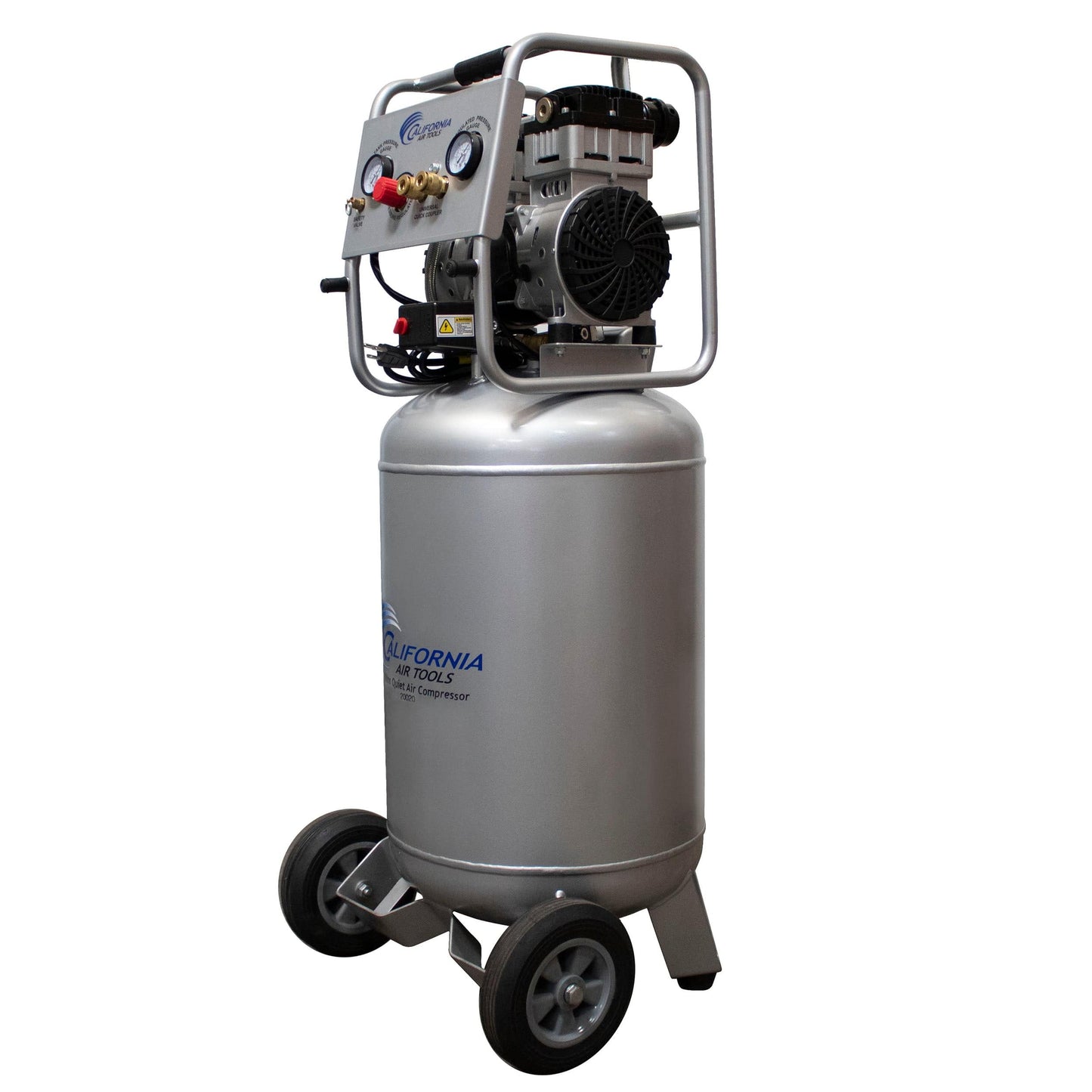2HP 220V 20 Gallon Oil-Free Steel Tank Air Compressor alt 0
