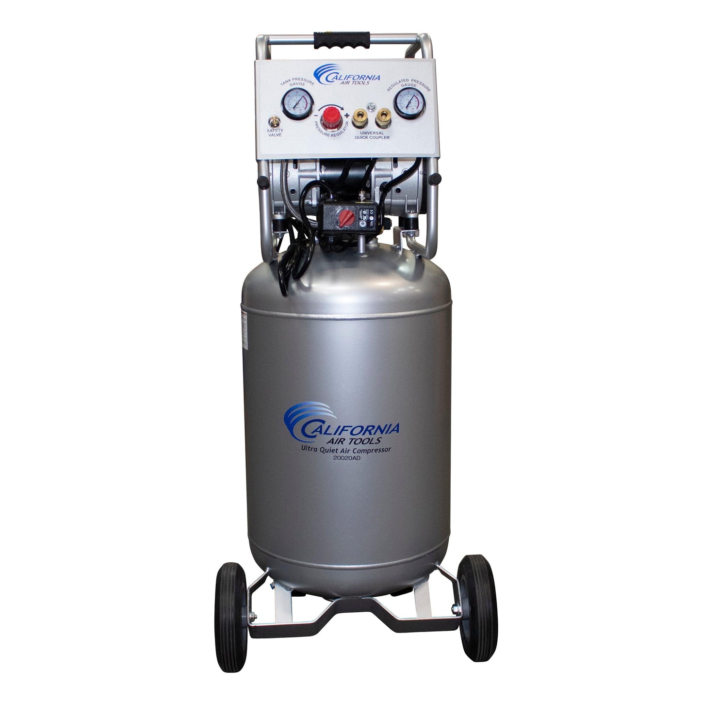 2HP 220V 20 Gallon Oil-Free Steel Tank Air Compressor with Auto Drain Valve alt 0