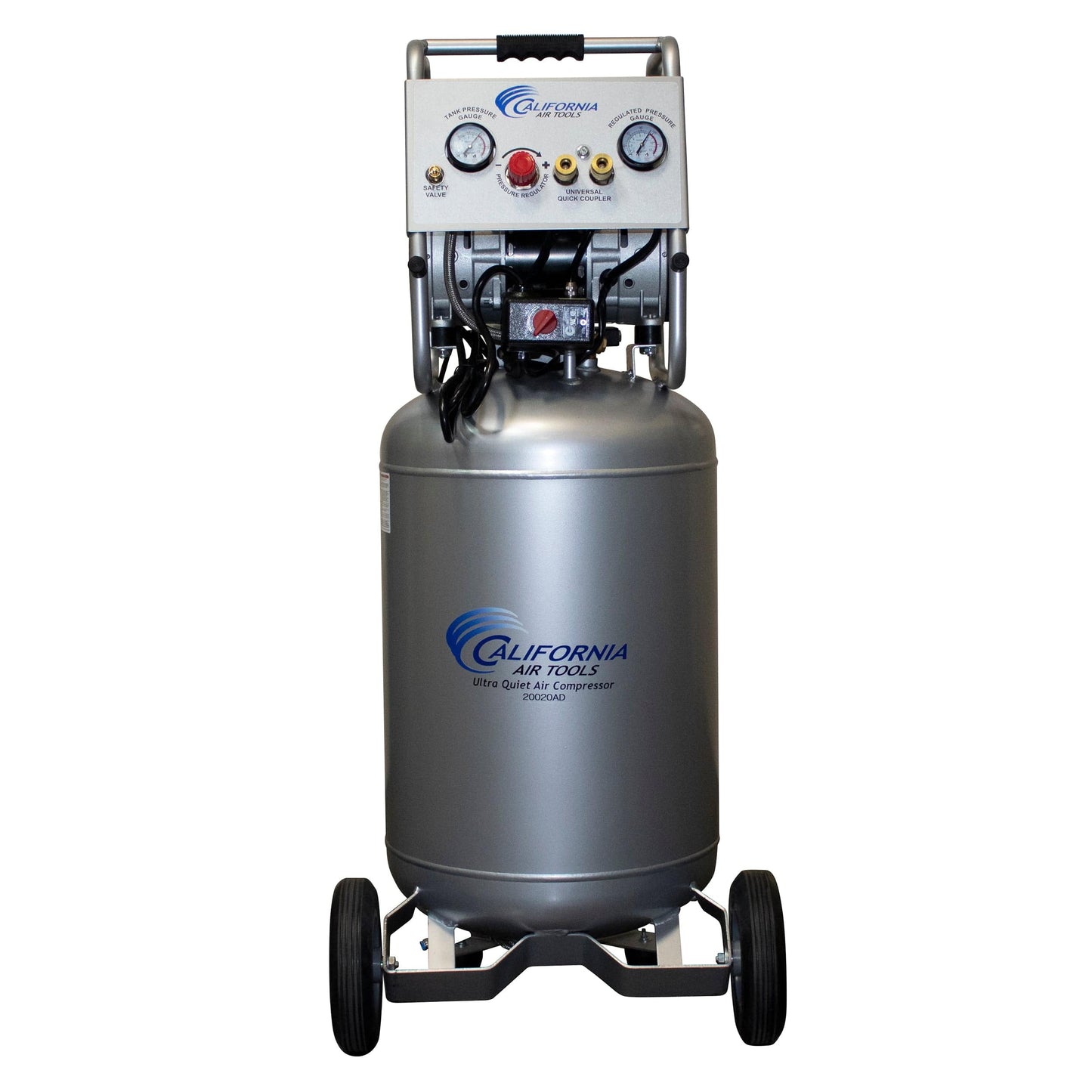 2HP 220V 20 Gallon Oil-Free Steel Tank Air Compressor with Auto Drain Valve alt 0