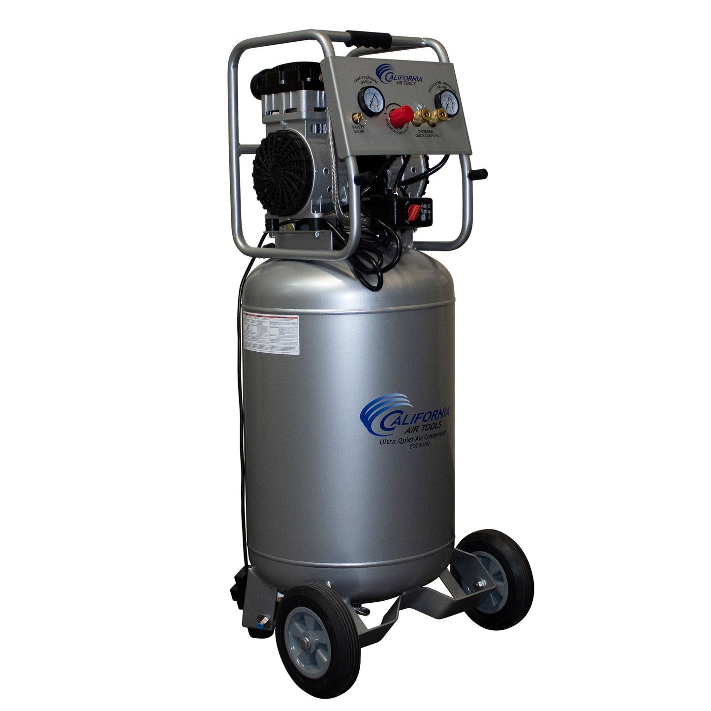 2HP 220V 20 Gallon Oil-Free Steel Tank Air Compressor with Auto Drain Valve alt 0