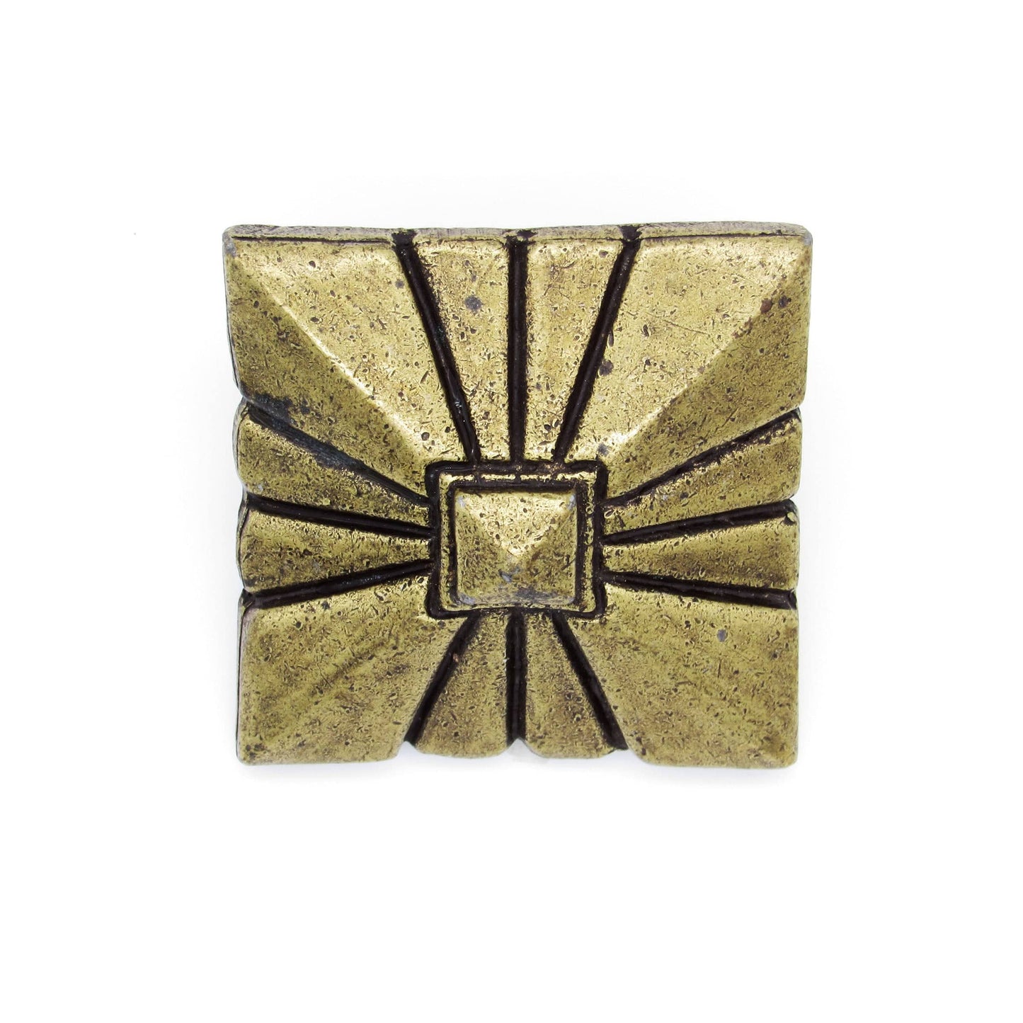 Square 1-7/8" Clavo Decorative Nail, 4-Pack, Brass Oxide alt 0