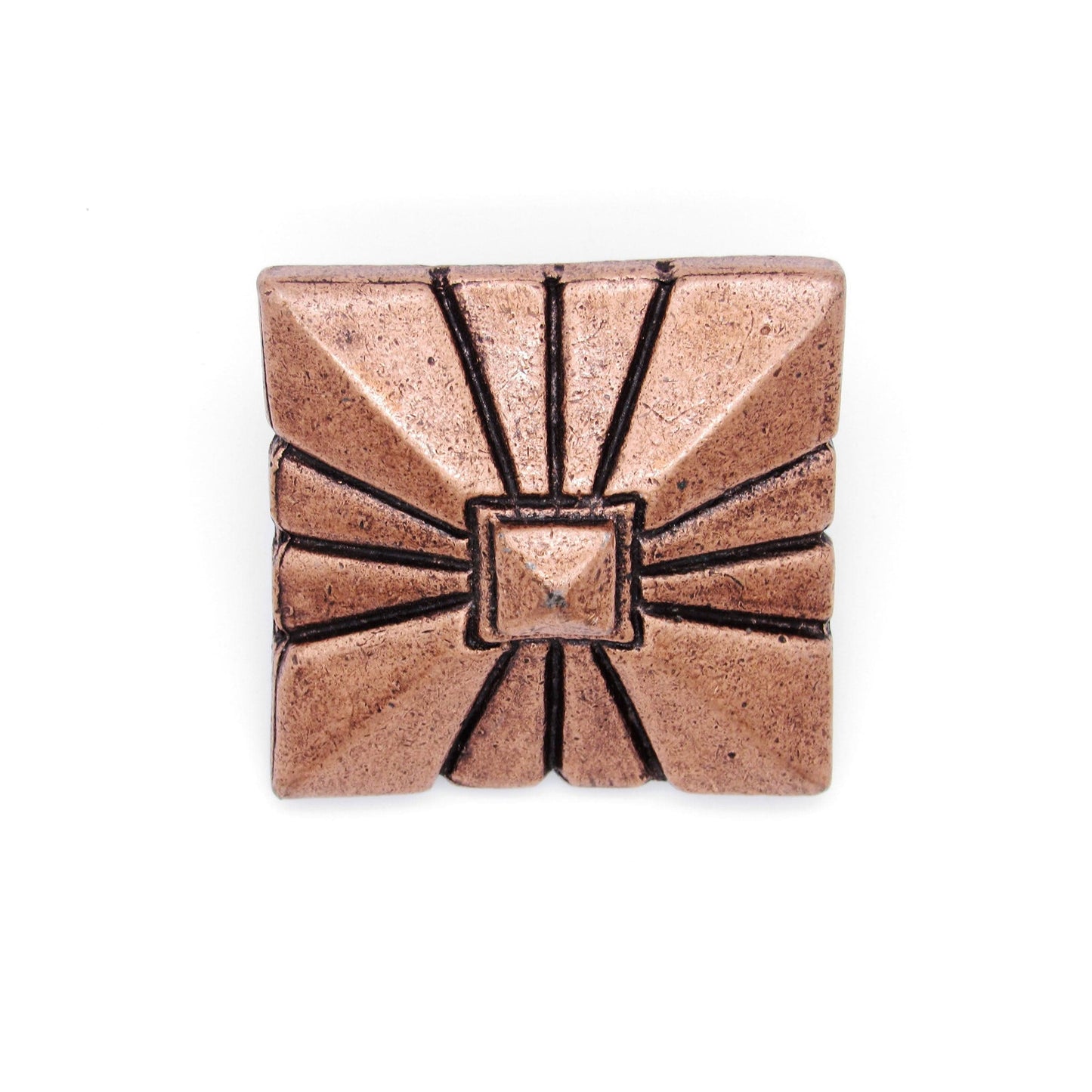 Square 1-7/8" Clavo Decorative Nail, 8-Pack, Copper Oxide alt 0