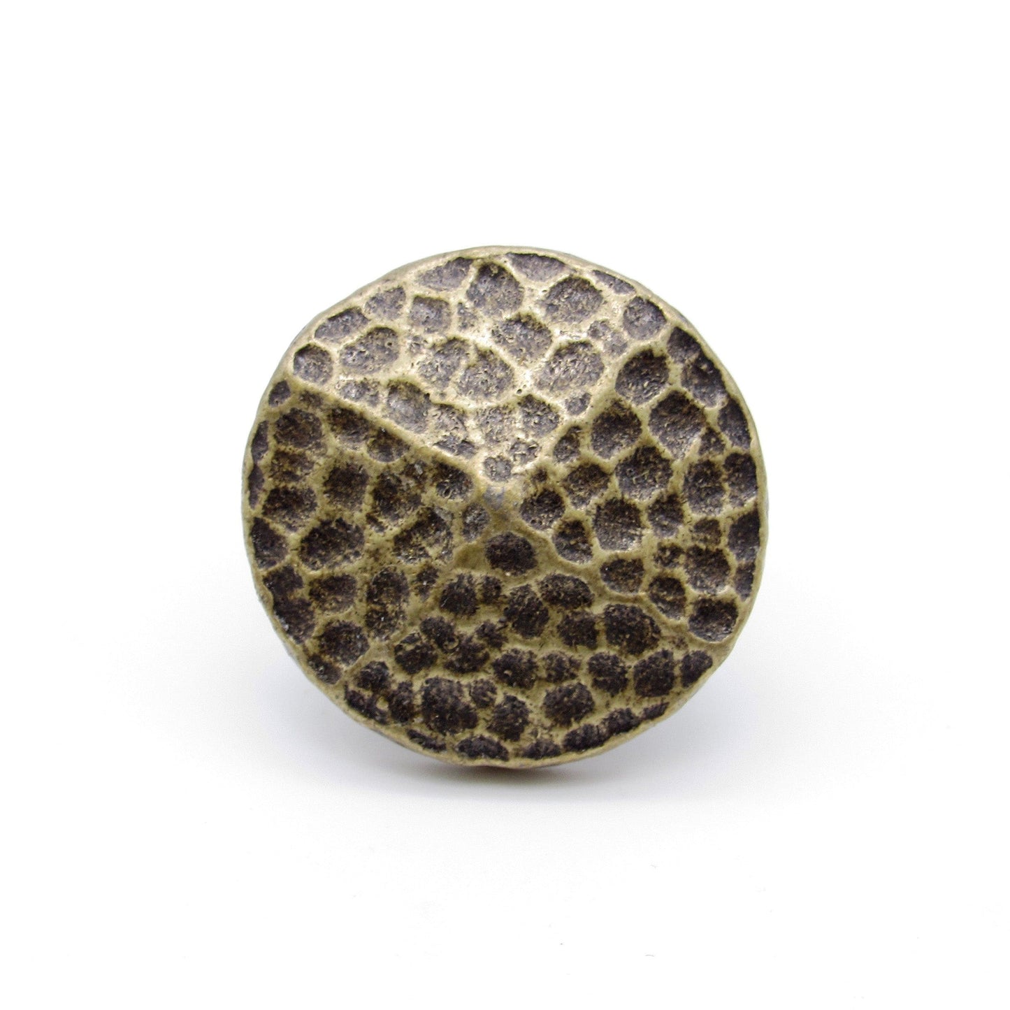 Round 1-1/4" Hammered Clavo Decorative Nail, 8-Pack, Brass O alt 0