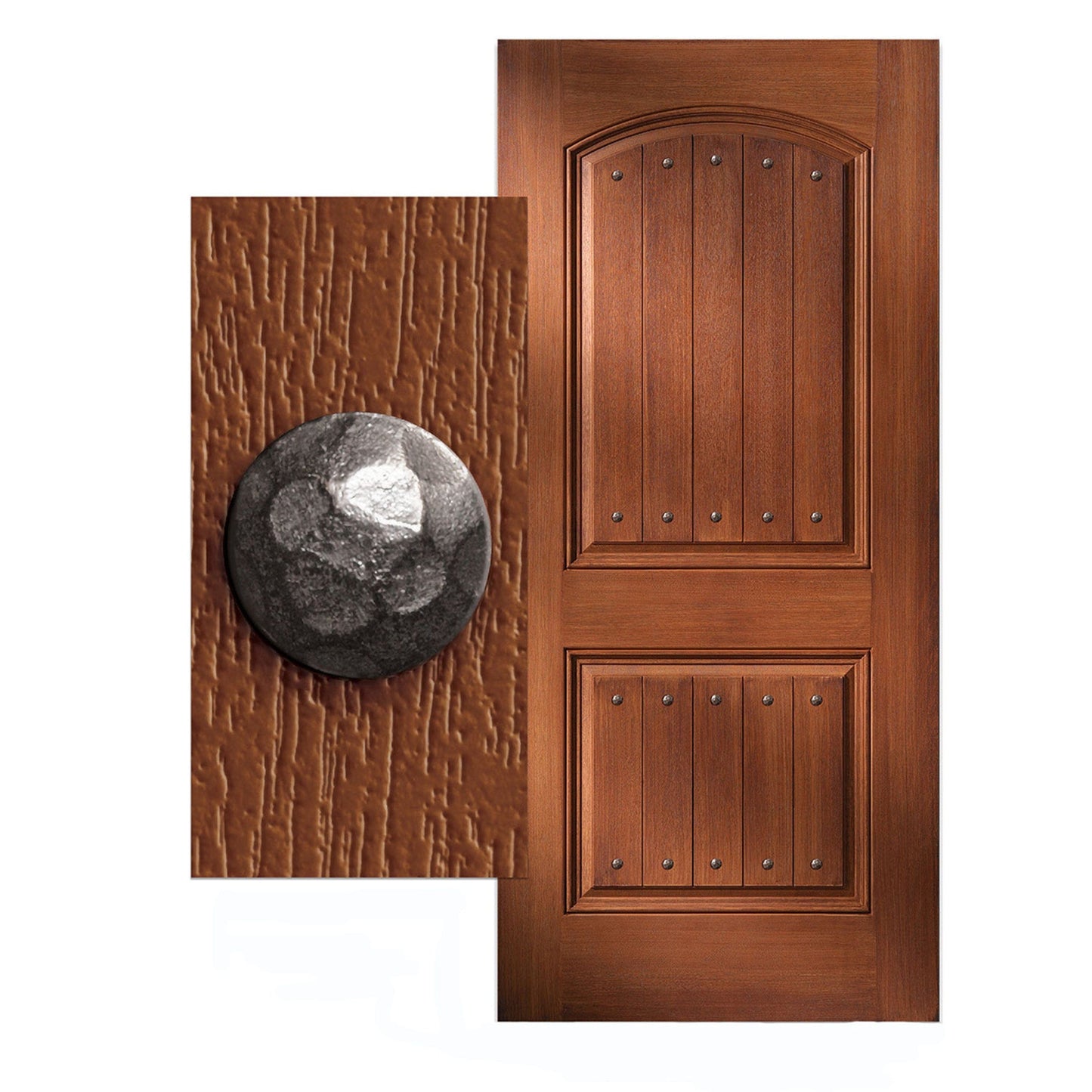 Square 3/4" Pyramid Clavo Decorative Nail, 8-Pack, Oil Rubbe alt 1