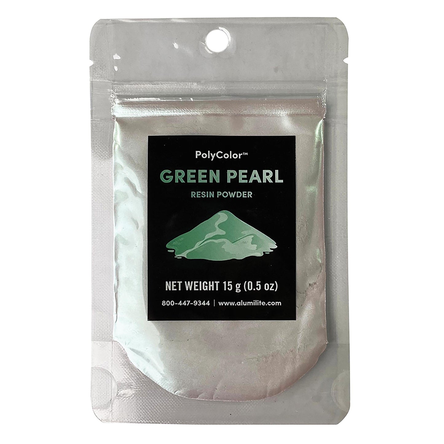 PolyColor Resin Powder Green Pearl 15-Gram alt 0