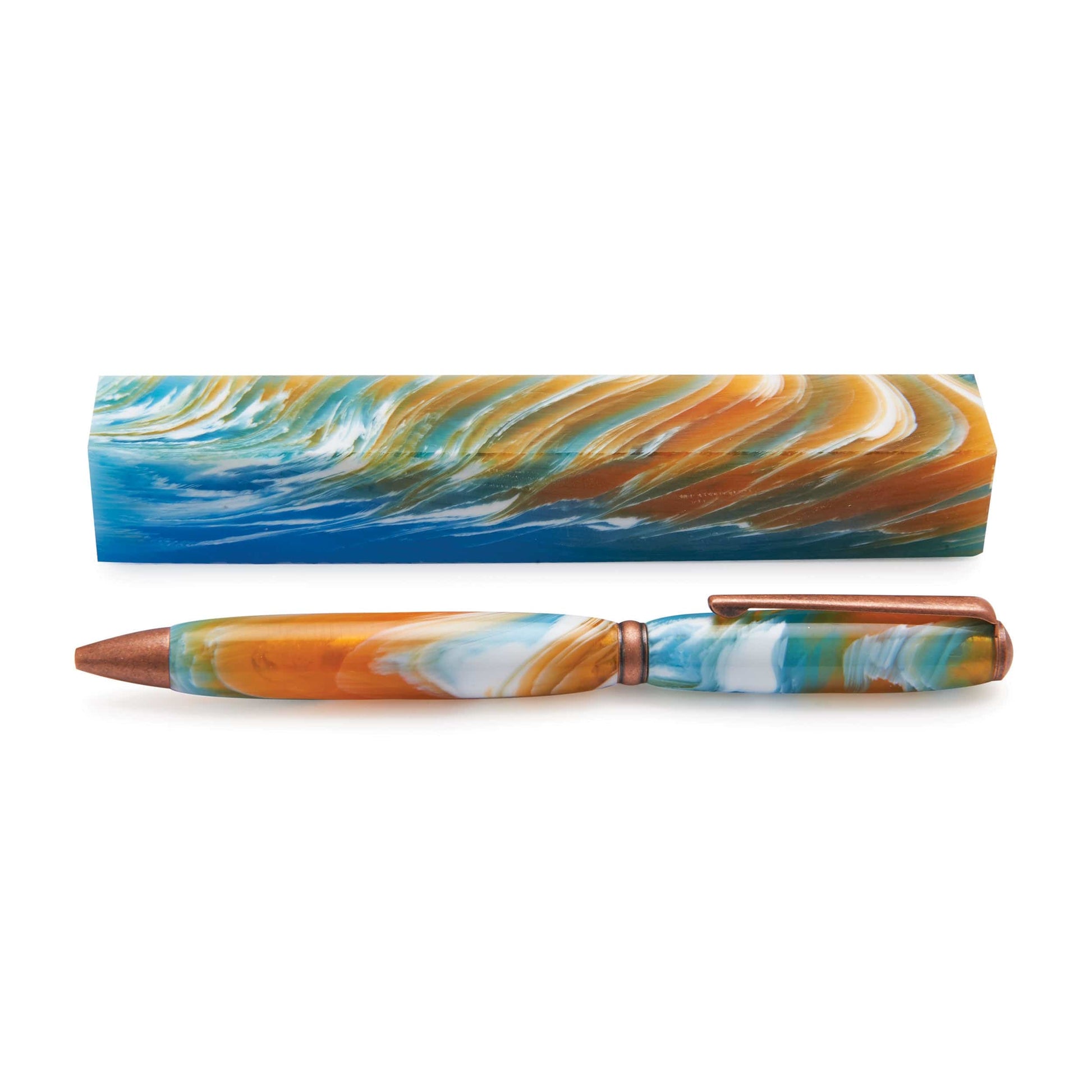 Poly Resin Pen Blank Crashing Waters alt 1