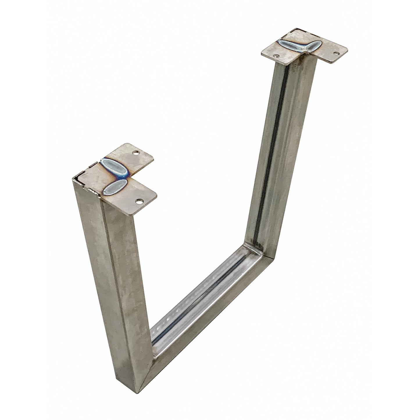 "V" Slab Legs 15" High Raw Steel Pair alt 0