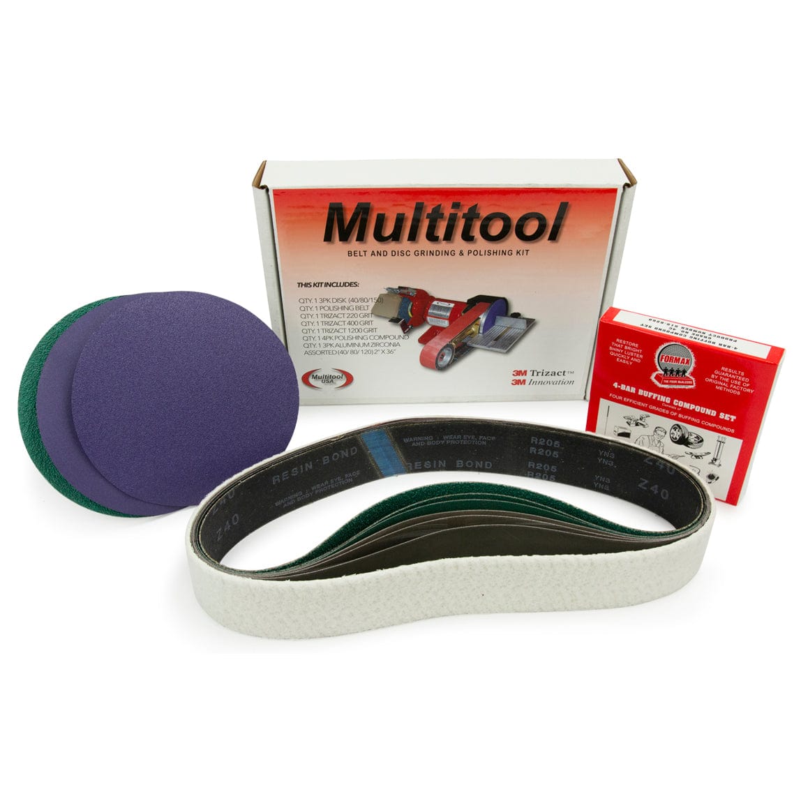 2" x 36" Belt, 7" Disc, Metal Working Belt and Disc Starter Kit alt 0