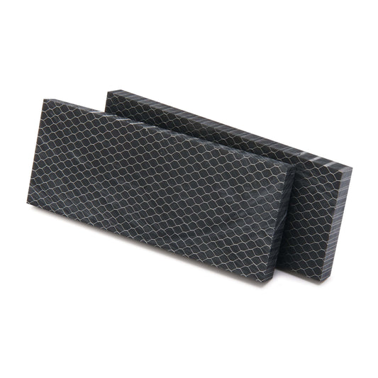 WoodRiver Acrylic Honeycomb Knife Scales Black 2 p alt 0