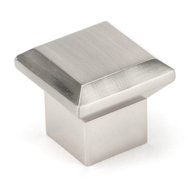 Transitional Knob, 1-11/32" x 1-11/32", Brushed Nickel alt 0