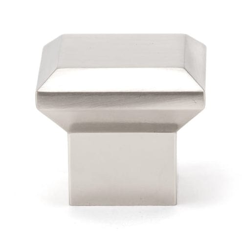Transitional Knob, 1-11/32" x 1-11/32", Brushed Nickel alt 0