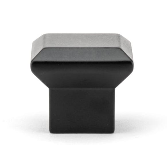 Transitional Knob, 1-11/32" x 1-11/32", Matte Black alt 0