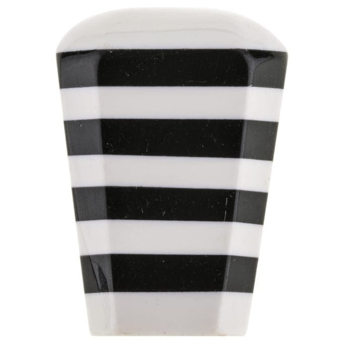 Eclectic Knob, 1-3/16" x 1-3/16", Black, Cream alt 0