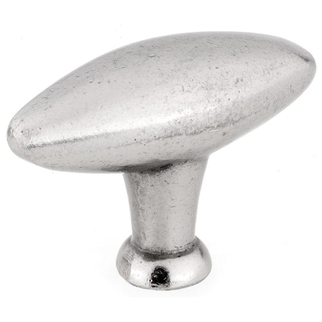 Traditional Knob, 2-9/32" x 25/32", Newcastle Antique Polished Nickel alt 0