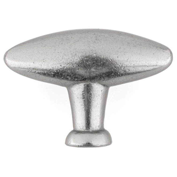 Traditional Knob, 2-9/32" x 25/32", Newcastle Antique Polished Nickel alt 0