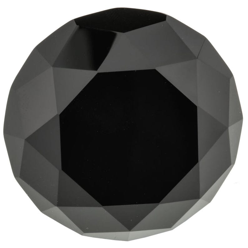 Contemporary Knob, 2" D, Chrome, Black alt 0