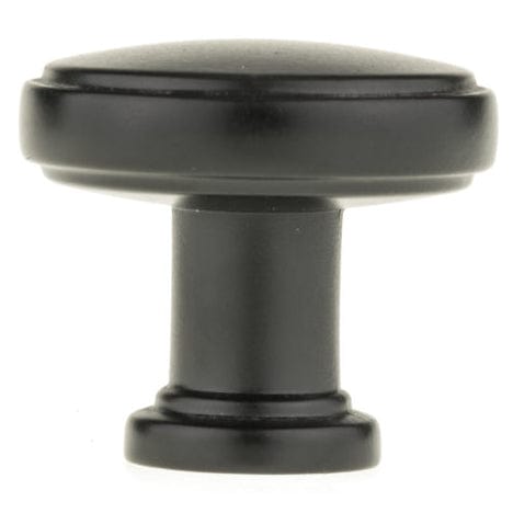 Contemporary Knob, 1-11/32" D, Matte Black alt 0