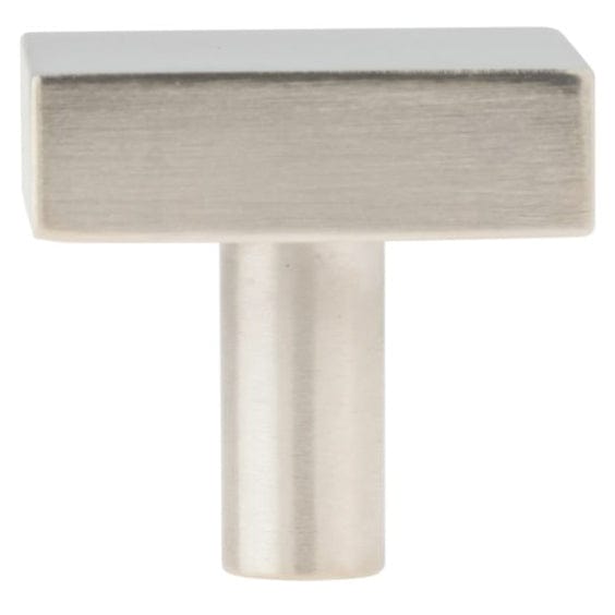 Contemporary Knob, 1-1/4" x 1-1/4", Brushed Nickel alt 0