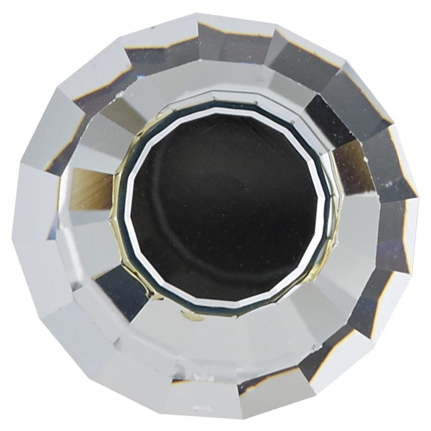 Traditional Knob, 3/4" D, Clear, Brushed Nickel alt 0