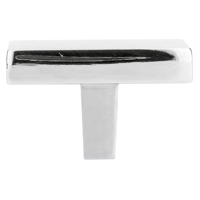 Contemporary Knob, 1-21/32" x 1-21/32", Polished Nickel alt 0