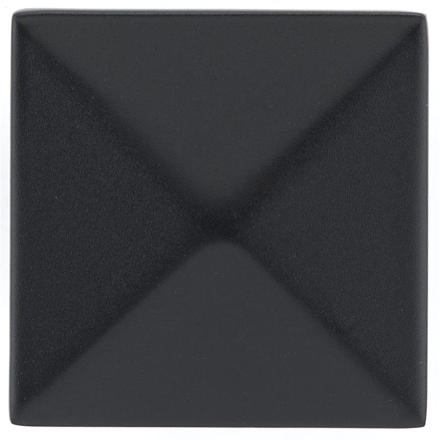Contemporary Knob, 1-1/4" x 1-1/4", Matte Black alt 0