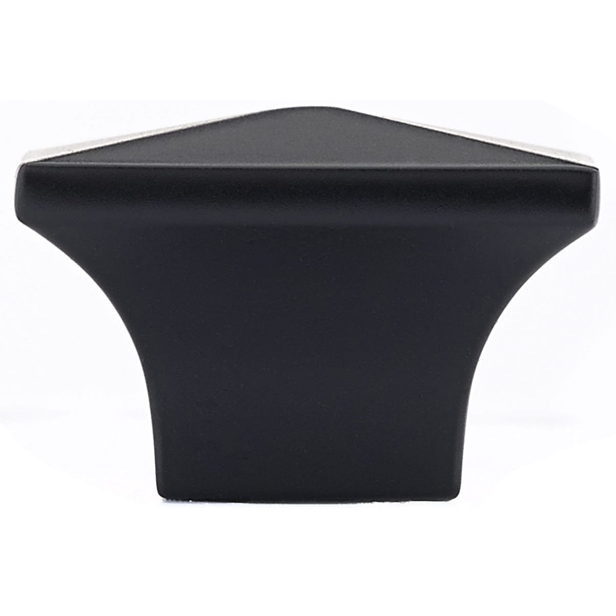 Contemporary Knob, 1-1/4" x 1-1/4", Matte Black alt 0
