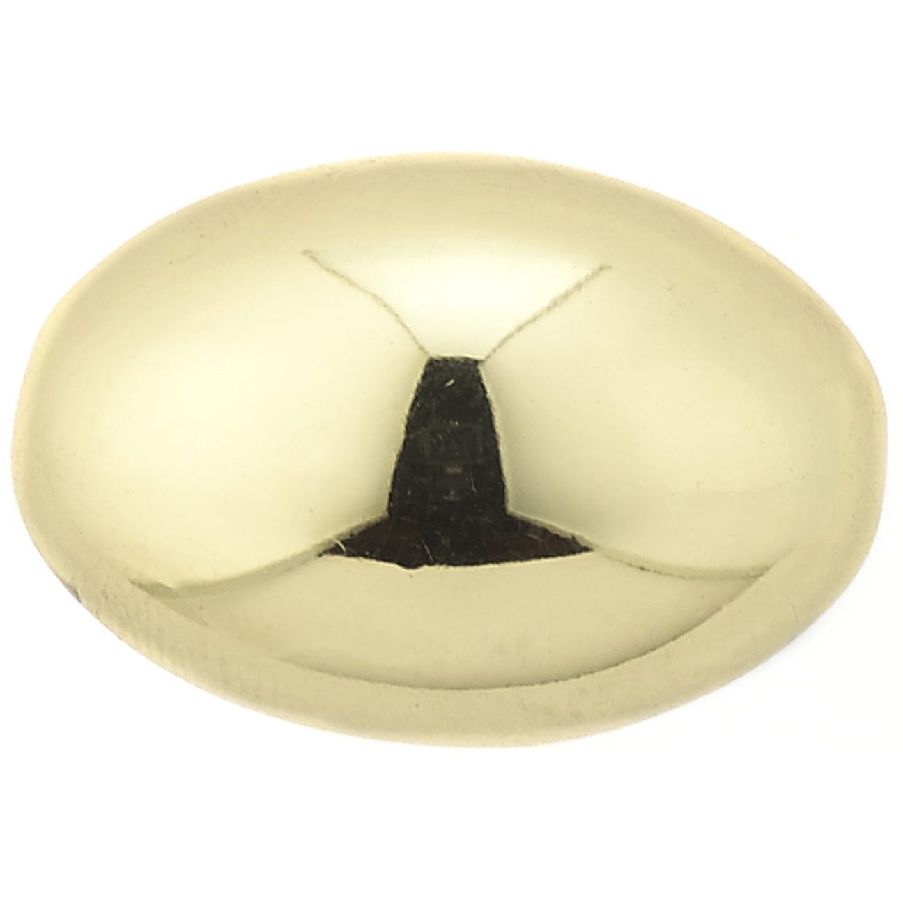 Traditional Knob, 1-3/16" x 25/32", Brass alt 0