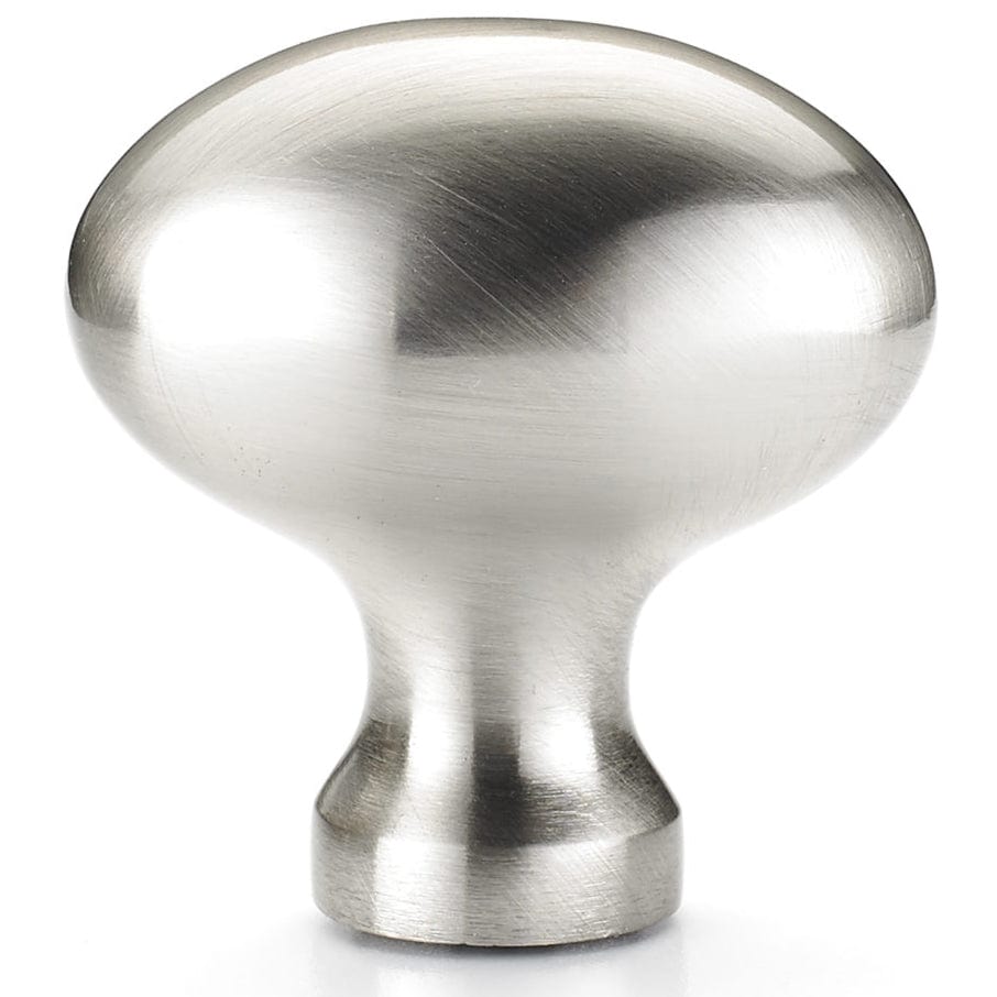 Traditional Knob, 1-9/16" x 7/8", Brushed Nickel alt 0