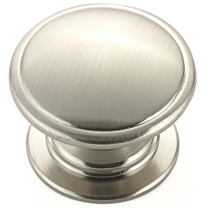 Traditional Knob, 1-1/4" D, Brushed Nickel alt 0