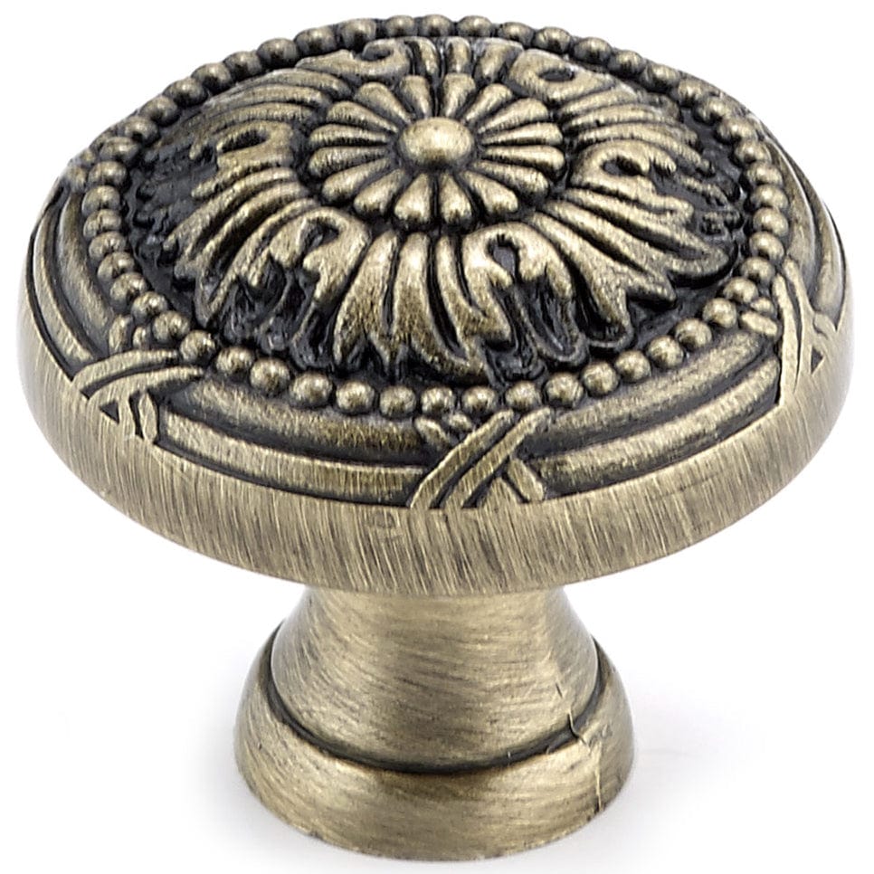 Traditional Knob, 1-1/4" D, Antique English alt 0