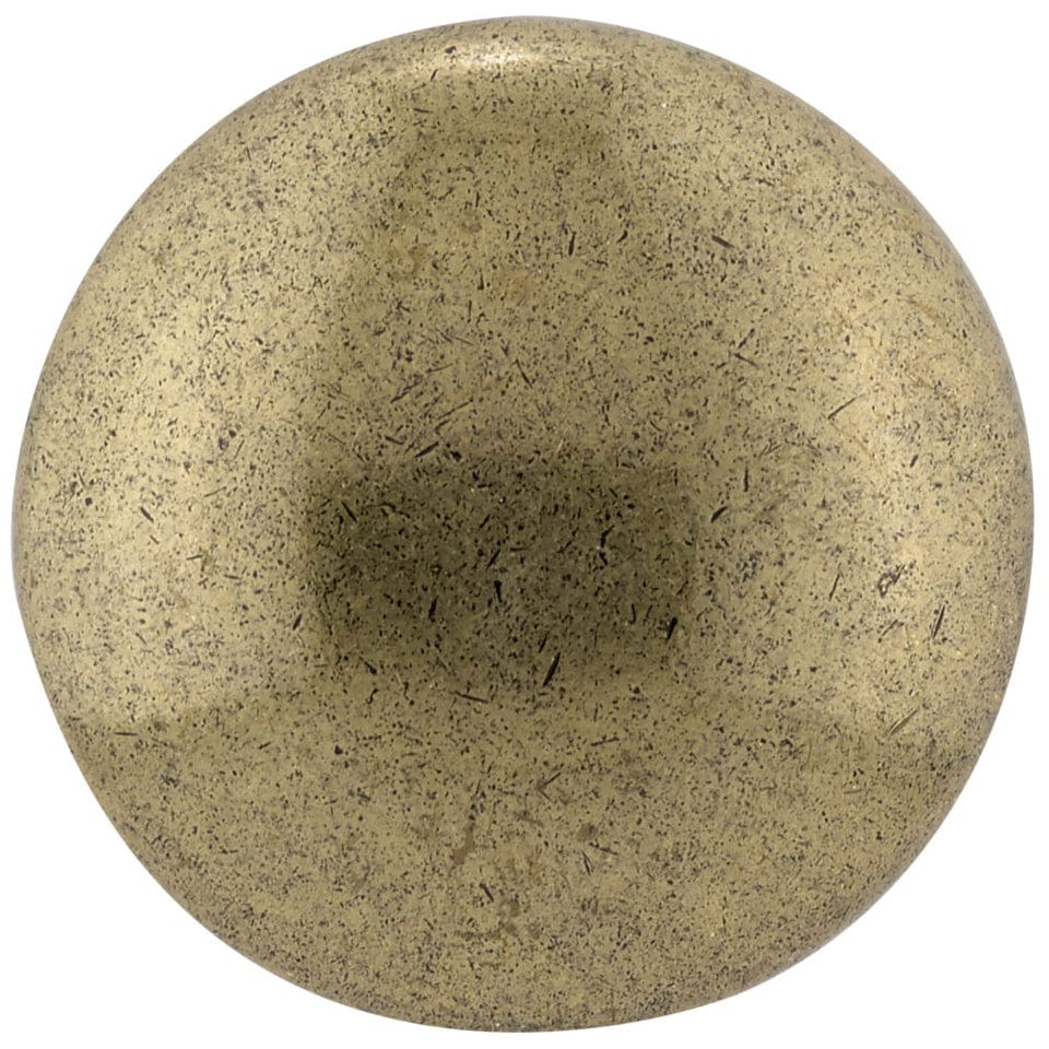 Traditional Knob, 1-1/4" D, Burnished Brass alt 0
