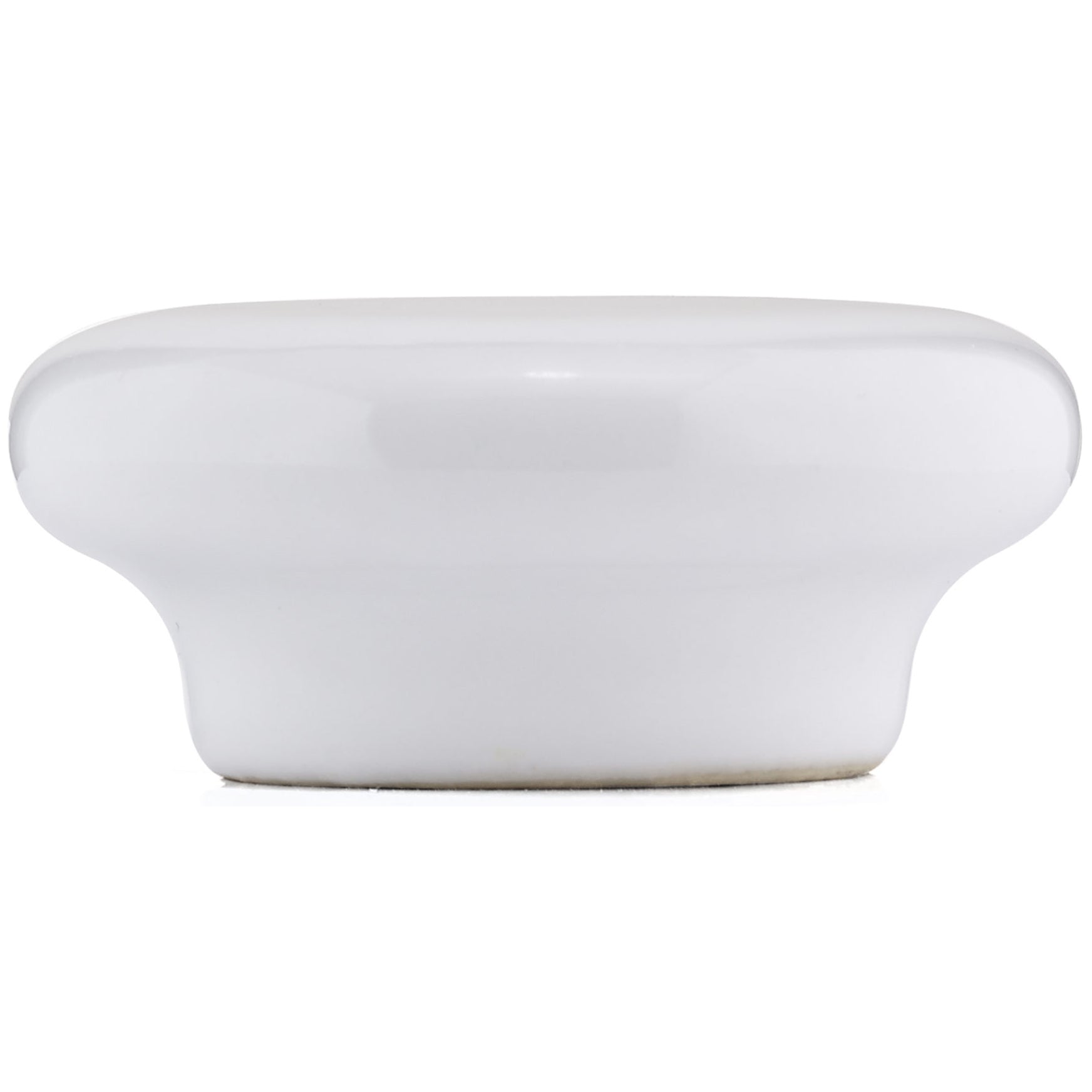 Contemporary Knob, 2-3/32" D, White alt 0