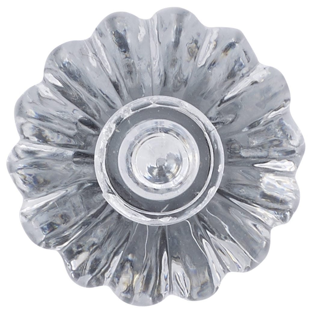 Eclectic Knob, 1-1/8" D, Clear, Chrome alt 0