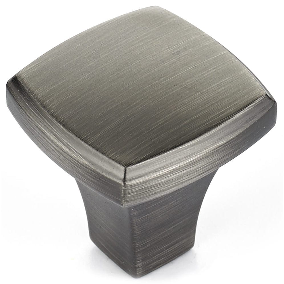Transitional Knob, 1-1/4" x 1-1/4", Antique Nickel alt 0