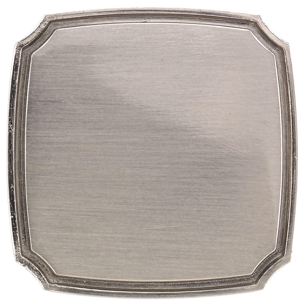 Transitional Knob, 1-3/8" x 1-3/8", Brushed Nickel alt 0