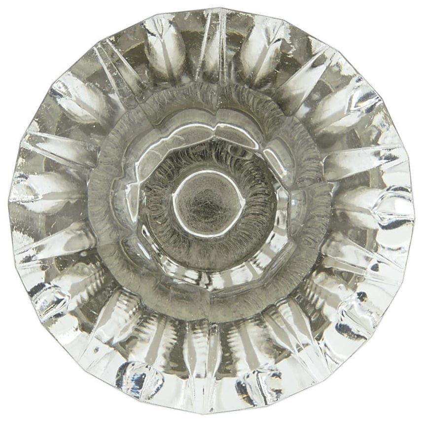 Eclectic Knob, 1-1/4" D, Clear, Brushed Nickel alt 0