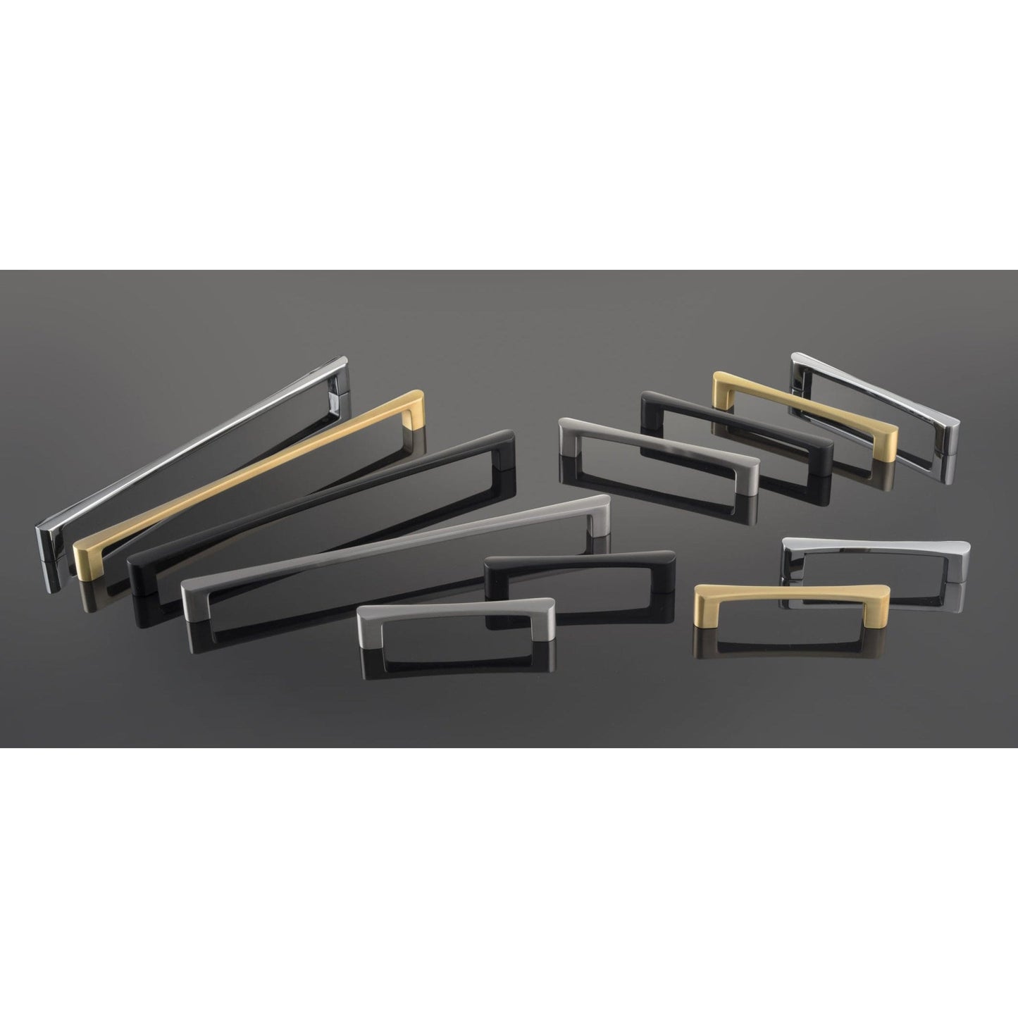 Contemporary Pull, 12-5/8" Center-to-Center, Matte Black alt 0